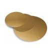 Podkład krążek pod tort ZŁOTY gładki 26cm - 10 szt